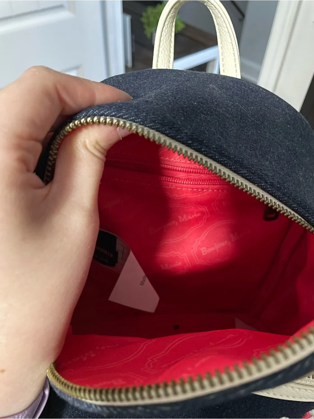 Loungefly Marie Navy Denim Backpack